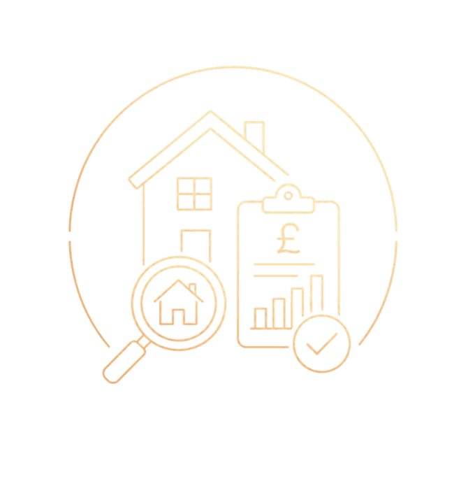 Agent reviewing local property market data with a client