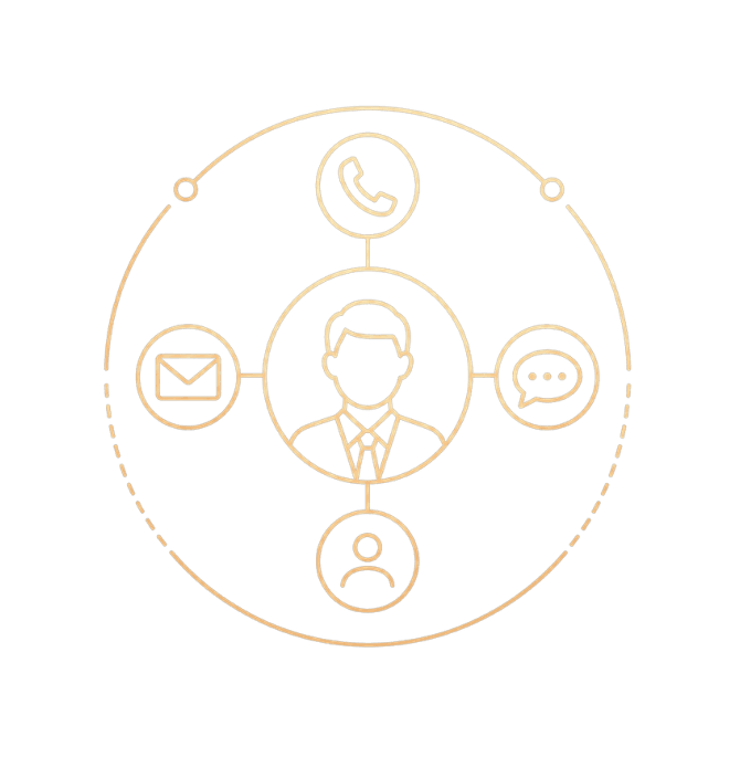 Property professional on the phone with a client